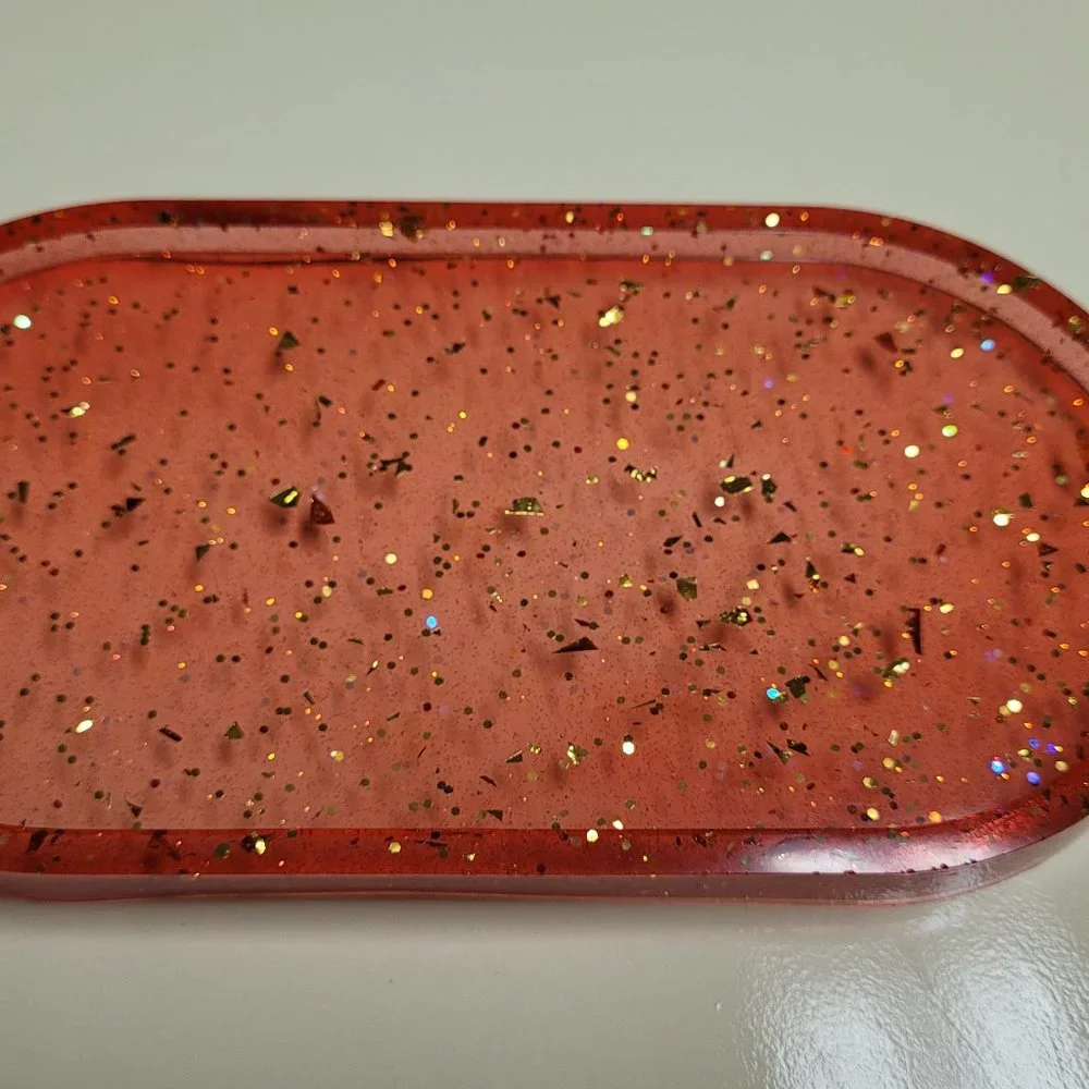 Red Jewelry Tray